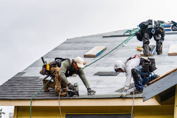 Professional Gutter Installation technician working in Sharpsburg, PA